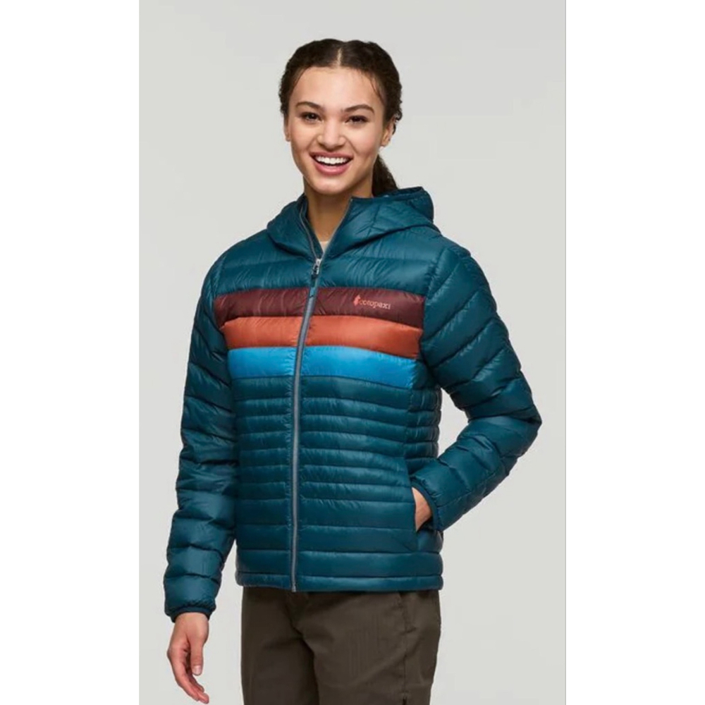 NWT Women's Cotopaxi Teal & Brown Fuego Hooded Puffer Jacket M - Picture 6 of 10